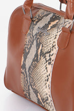 Load image into Gallery viewer, Women's Snake Pattern Ginger Leather Sleeve Bag
