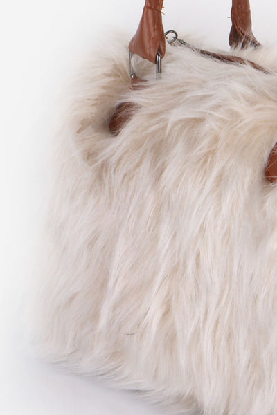 Women's Furry Ginger Sleeve Bag
