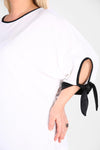 Oversize Ribbed Ecru Blouse