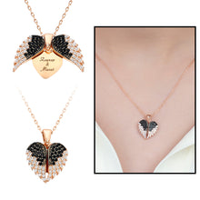 Charger l'image dans la galerie, Women's Personalized Zircon Gemmed Rose Plated 925 Carat Silver Necklace
